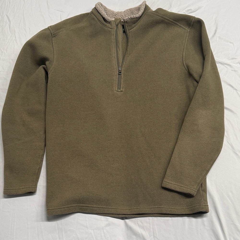 RedHead Men's Zip Up Sweater in Khaki/Olive